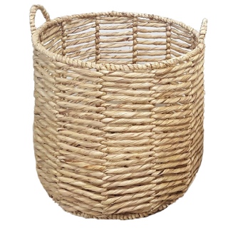 Корзина плетеная круглая с ручками 44/41*39/45 см из камыша 