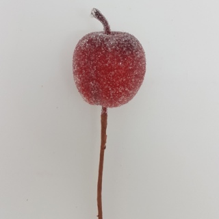 Ветка с красным яблоком, 19 см