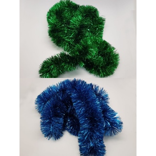 Набор мишуры из 2 шт. (зеленая и синяя)